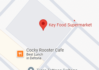 Map showing Key Food Supermarket location.